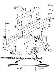 Troy-Bilt 14061 - Troy-Bilt 60" Side-Discharge Mower Deck (SN: 140610200101 & Above) GAGE WHEEL ASSEMBLY 2