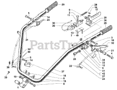 BCS America 710 - BCS America Two-Wheeled Tractor Handlebar (SN: 116639 &amp; Above)