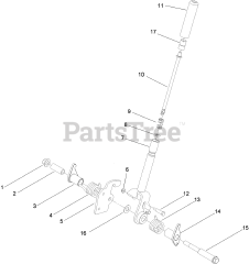 Toro 74915 CP - Toro 60" Z Master Zero-Turn Mower, Side-Discharge Deck (SN: 311000001 - 311999999) (2011) Brake Handle Assembly No. 116-1878