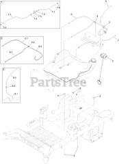 Toro 74055 TA (4000) - Toro 60" Z Master Zero-Turn Mower (SN: 415400000 - 416274271) Fuel System Assembly
