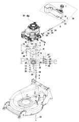Exmark MS6KA26B - Exmark 26" Metro Walk-Behind Mower, 6hp Kawasaki (SN: 850000 - 919999) (2010)