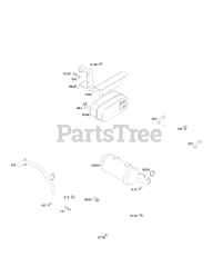 Briggs & Stratton 381447-0146-E1 - Briggs & Stratton Horizontal Engine Exhaust System