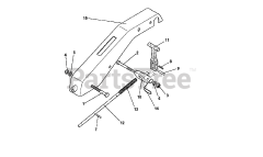 BCS America 710 - BCS America Two-Wheeled Tractor Steering Column (SN: 100000 &amp; Above)