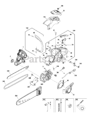 Snapper SPCE 1640-A - Snapper 16" Chainsaw Body Group