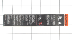 Toro 107-2102 Folding Rops Warning Decal