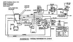 Snapper WLT 145H38GBV (84657) - Snapper 38" Lawn Tractor, 14.5hp Electrical Schematic - Wiring Harness P/N 26616