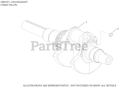 Kohler CH740-0101 - Kohler Command PRO Engine, Basic Version, Dual-Fuel Version 01 CrankShaft