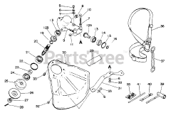 Echo SRM-200 BE - Echo String Trimmer Shield, Gear Case, Harness, Tools