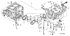 Honda GX640 SD1/A (GAAD) - Honda Engine, Made in Japan (SN: GAAD-1030001 - GAAD-9999999) CYLINDER BLOCK