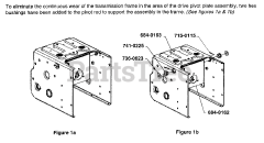 White Outdoor SB-1355 W (31AE993J190) - White Outdoor Snow Boss Snow Thrower (2001) Drive Pivot Plate Assembly (S/N XXXXX - XXXXX)
