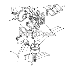 Toro 62040 (T 4000 D) - Toro Generator (SN: 008000001 - 008999999) (1988) Carburetor Assembly