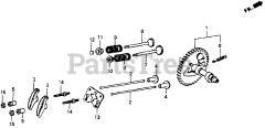 Honda WD20 X C (GX110) - Honda Water Pump, Made in Japan (SN: GX110-1000001 - GX110-9999999) CAMSHAFT + VALVE