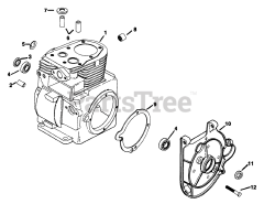 Kohler K181-301027 - Kohler K-Series Engine, Made for H.L. Diehl, 8hp, 6kW Crankcase 02070019245