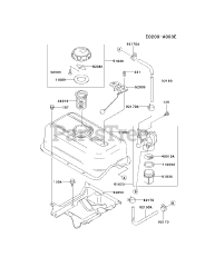 Kawasaki FE290D-AS13 - Kawasaki Engine FUEL-TANK/FUEL-VALVE