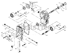 Poulan Pro PP 20H50 J - Poulan Pro Lawn Tractor TRANSAXLE PUMP MODEL NUMBER BDU-10L-118