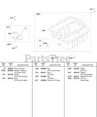 Briggs & Stratton 584447-0205-E2 - Briggs & Stratton Horizontal Engine Oil Pan, Oil Screen
