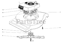 Toro 16880 - Toro Walk-Behind Mower (SN: 002000001 - 002999999) (1982) Engine Assembly (model No. 16880)