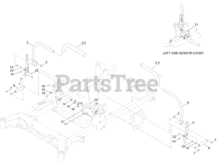 Toro 18757 TE - Toro 132cm Z Master Revolution Zero-Turn Mower (SN: 417300000 - 999999999) Motion Control and Parking Brake Assembly
