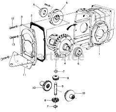 Cub Cadet 1604 (143-580-100) - Cub Cadet Garden Tractor Transmission-Differential-582-SN 720000 &amp; Up