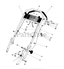 Toro 20710 - Toro 53cm Walk-Behind Mower (SN: 001000001 - 001999999) (1981) Handle Assembly