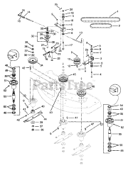 Gravely 991005 (PM 100Z) - Gravely Pro-Master 40" Zero-Turn Mower, 18hp Kohler (SN: 000101 & Above)