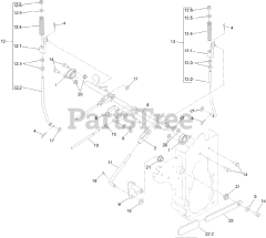 Toro 74312 (8000) - Toro 48" Z Master Zero-Turn Mower (SN: 400000000 - 402079999) Parking Brake Assembly