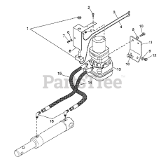 Gravely 791001 - Gravely 50" Deck Electric, Hydraulic Lift Kit for PM100
