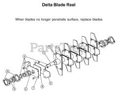 Husqvarna DT 18 - Husqvarna 18" Dethatcher (2001-03) DELTA BLADE
