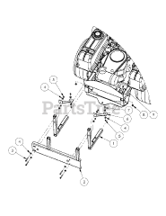 Cub Cadet 59A30004 (59A30004150) - Cub Cadet Dump Hopper Catcher Mount