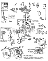 Briggs & Stratton 81232-0216-01 - Briggs & Stratton Horizontal Engine Cylinder,Crankcase,Gear Case