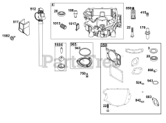 Briggs & Stratton 44Y977-0002-H5 - Briggs & Stratton Vertical Engine Crankcase Cover/Sump Group