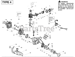 Weed Eater PE 550 - Weed Eater Edger, Type 4 Engine Type - 4