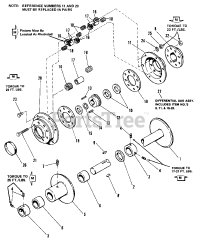 Simplicity 7010 (1690334) - Simplicity 42" Garden Tractor, 10hp Rear Axle &amp; Differential Group (7010 &amp; 7016)