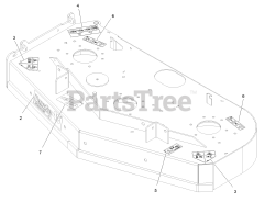 Exmark VTS691CKA48400 - Exmark 48" Vantage S-Series Stand-On Mower, Kawasaki FX691V (SN: 315000000 - 315999999) (2015) Deck W/Decals Assembly No. 116-3999