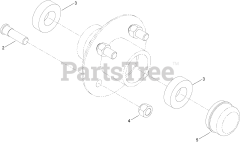 Toro 68016 (MM-658H-S) - Toro Mortar Mixer (SN: 313000001 - 313999999) (2013) Hub Assembly No. 125-8171