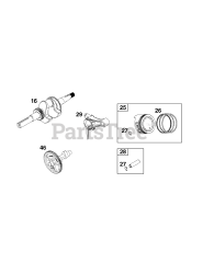 Briggs & Stratton 13R232-0043-H1 - Briggs & Stratton Horizontal Engine Crankshaft Group