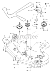 RedMax CZT 72 x (967943501-00) - RedMax 72" Zero-Turn Riding Mower (2018-07) BELT GUARD &amp; PULLEY