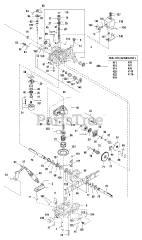 Massey Ferguson 2721 H (2690456) - Massey Ferguson 44" Garden Tractor, 21hp Transmission SERVICE PARTS - Tuff Torq K66L (Before Serial No. 2000676239) (1721952)