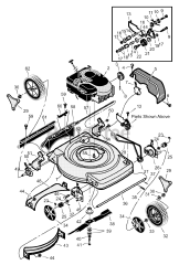 Scotts 22815x8B - Scotts 22" Walk-Behind Mower (2000) Mower Housing Assembly