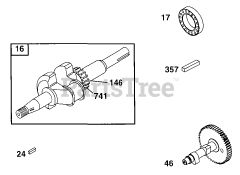 Briggs & Stratton 90252-0108-01 - Briggs & Stratton Horizontal Engine