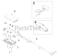 Yard Machines 18A-707-352 - Yard Machines Walk-Behind Mower, Electric (1998) (Walmart) Cord &amp; Switch Assembly (P/N 625-0050)