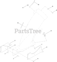 Toro 79396 - Toro 60" Bagger Kit for TimeCutter MX 6050 Mower (SN: 400000000 - 999999999) Bagger Boot Assembly No. 119-3457