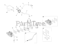 Exmark RAE708GEM60300 - Exmark 60" Radius E-Series Zero-Turn Mower, Exmark 708 (SN: 400000000 - 402082299) (2017) Fuel System Assembly