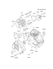 Kawasaki FE350D-BS12 - Kawasaki Engine CYLINDER/CRANKCASE