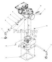 Briggs & Stratton 076151-04 - Briggs & Stratton 48kW Liquid Cooled Home Standby Generator Engine Service Parts - Fuel (80017610_80014157)