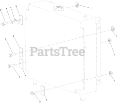 Toro 22328 HD (TX 1000) - Toro Dingo Wide Track Compact Utility Loader (SN: 414000000 - 999999999) Radiator Support Kit Assembly No. 161-7280