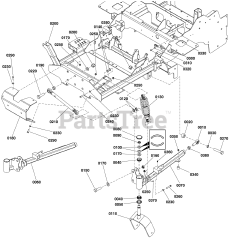 Ferris ISX 3300 (5902066) - Ferris ISX3300 Series 60" Zero-Turn Mower, 31hp Kawasaki Main Frame and Front Suspension Group