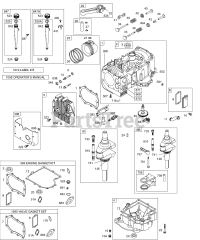 Briggs & Stratton 289707-1179-E2 - Briggs & Stratton Vertical Engine Cylinder, Oil, Crankshaft, Sump, Cam, Piston, Gaskets
