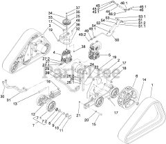 Toro 22974 (TRX-26) - Toro Trencher (SN: 310000301 - 310999999) (2010) Track and Drive Assembly