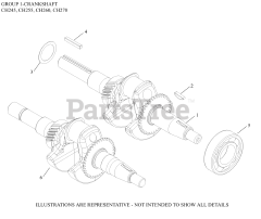 Kohler CH255-3158 - Kohler Command PRO Twin Engine, Basic Version, 5.5hp, 4kW 01 CrankShaft